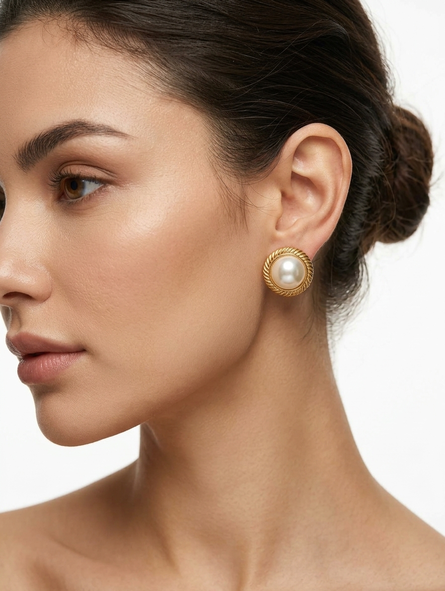 Pendientes Perla Aura Gold