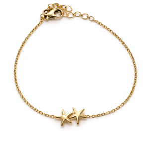 Pulsera Estrellas de Mar Doradas