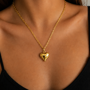 Corazón Brillante Dorado