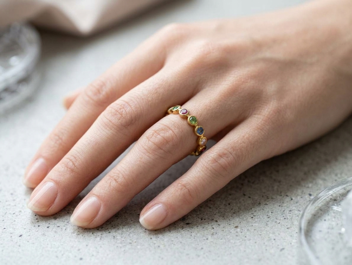 Anillo Arcoíris Dorado