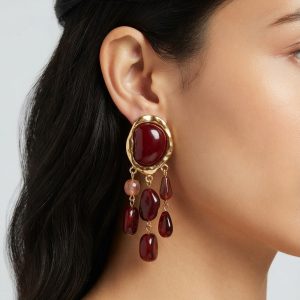 Pendientes Carmín