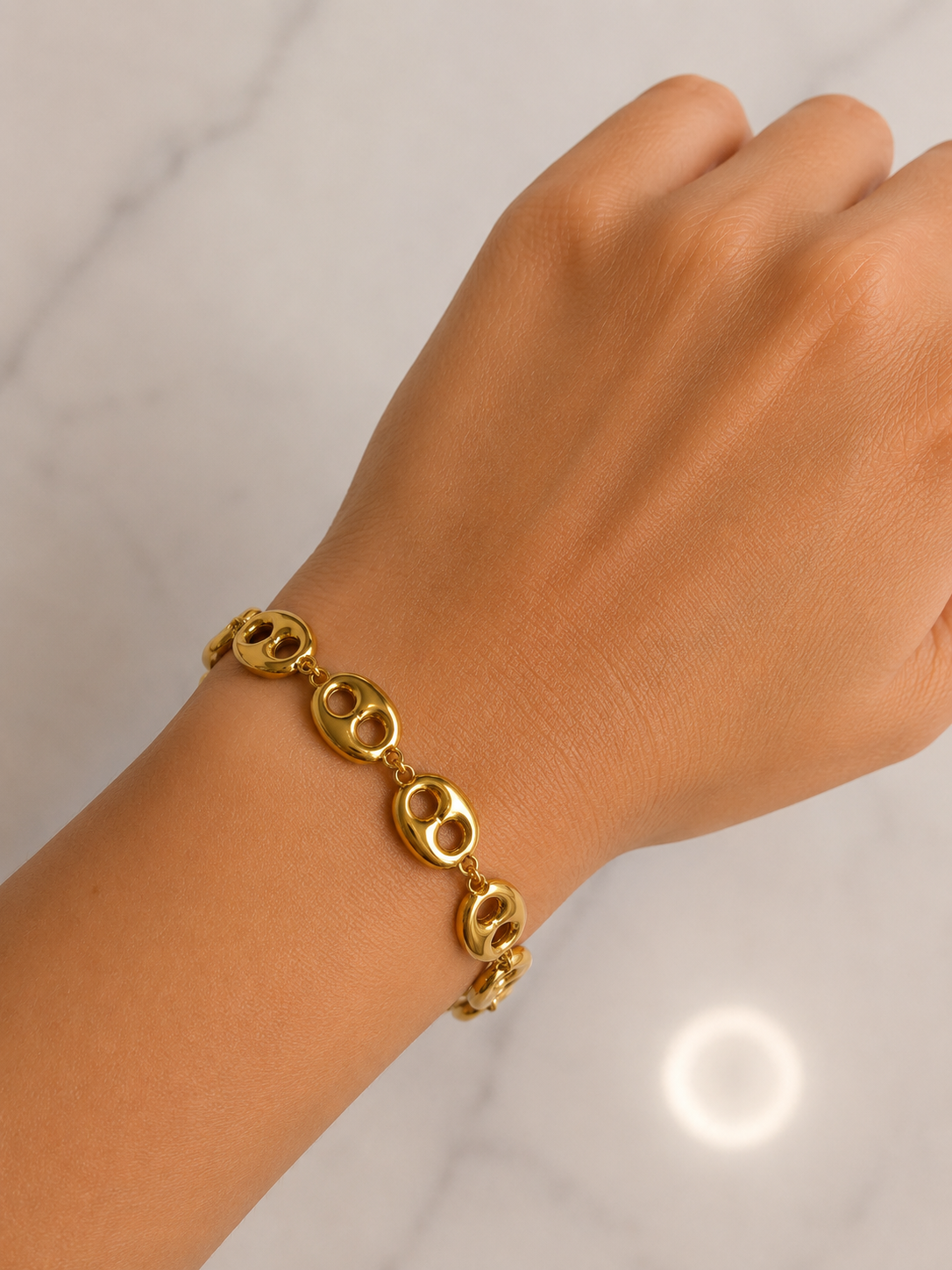 Pulsera Dorada Aura