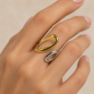 Anillo Dúo Bicolor